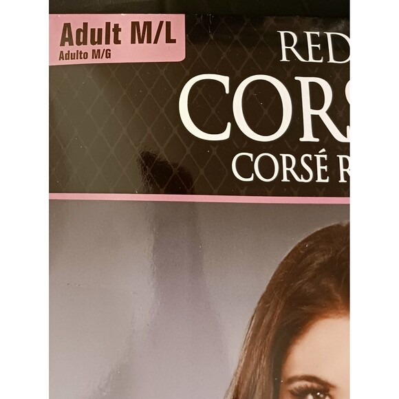 SEXY Valentine/Devil Red Satin Corset/Bustier M/L Cosplay Costum Halloween - Picture 5 of 6